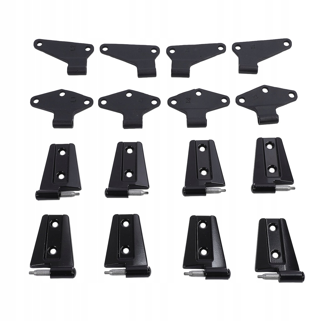 фото №9, 16pcs 4 -дверные набор петля петля с болтами 55395392ae black rj
