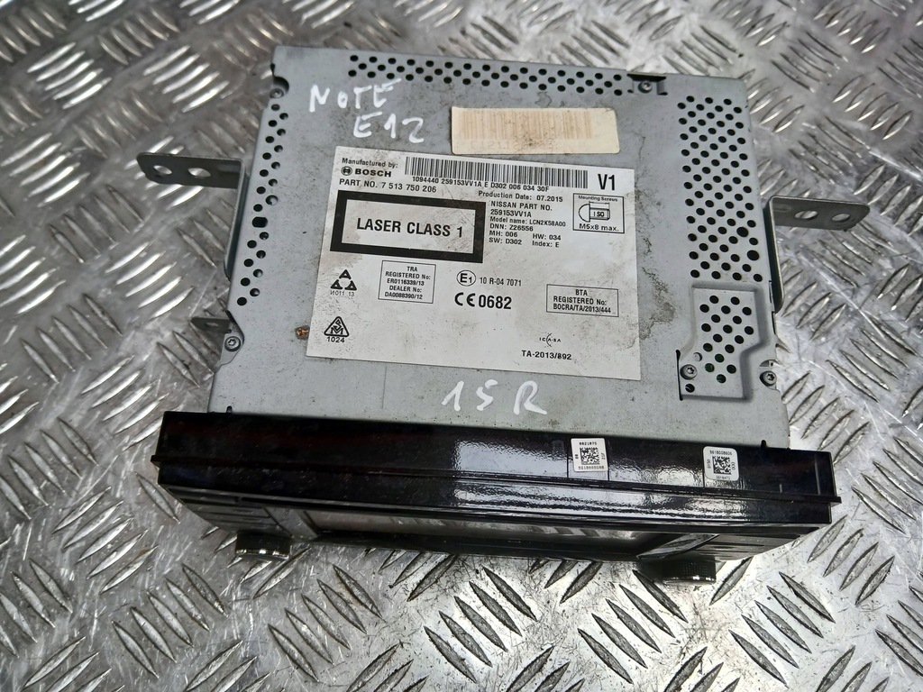 фото №5, Nissan note e12 радио навигация дисплей 259153vv1a 2015r