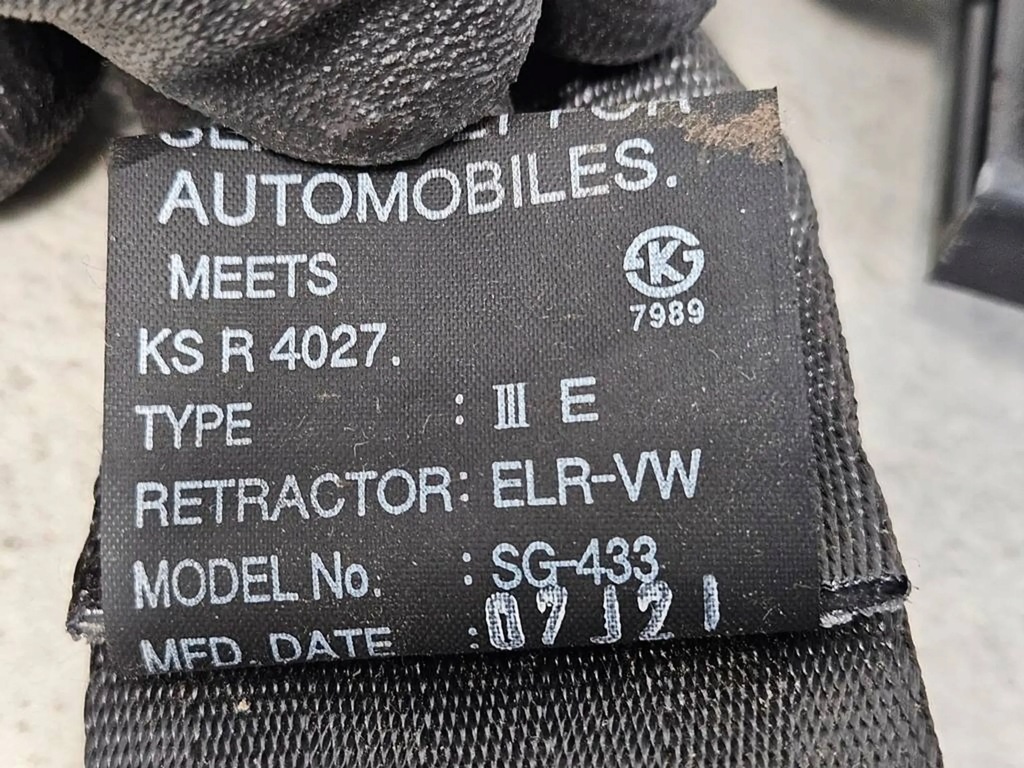 фото №7, Pas натяжитель правый перед kia sorento i lift 07-09