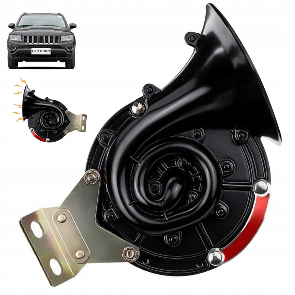 фото №11, 300db сигнал звуковой клаксон червяк 12v громкий