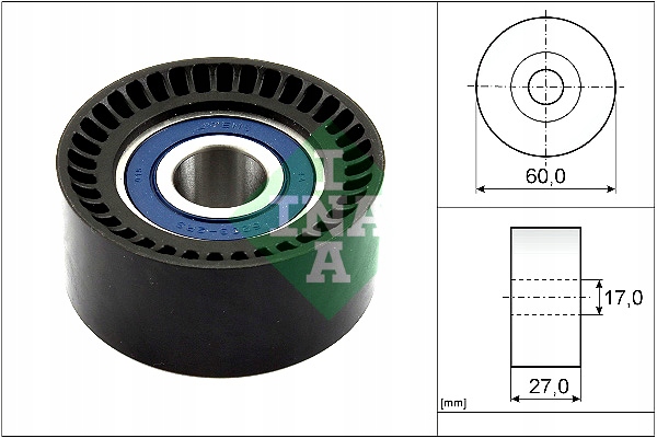 фото №1, Ina ролик направляющая ремень распределительного вала volvo s60 ii s60 iii s80 ii s90