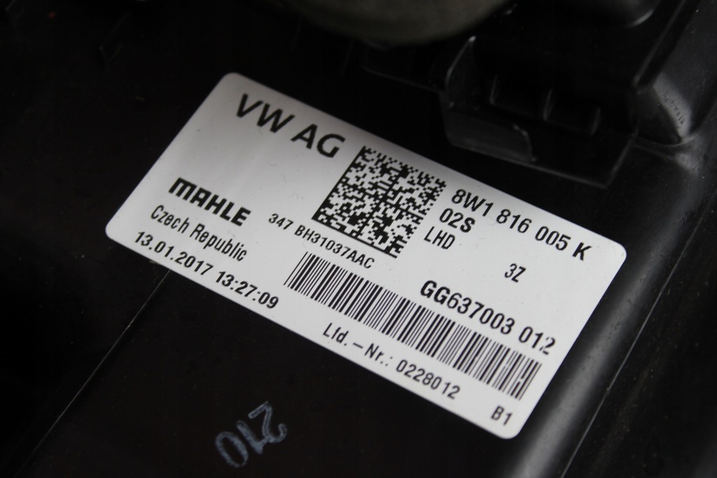 фото №9, Обігрівач комплектна audi rs5 f5 8w