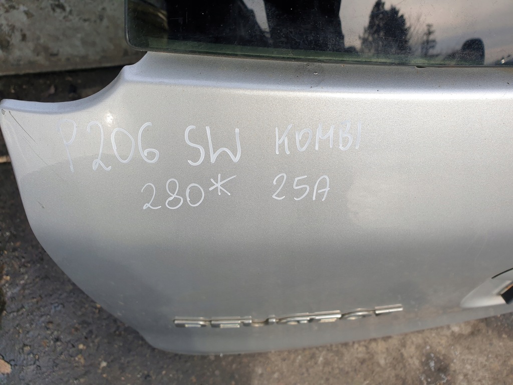 фото №10, Кришка багажника задня задня багажника peugeot 206 sw kombi