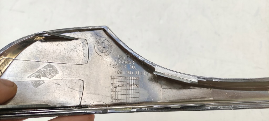 фото №7, Bmw 7 g11 g12 молдинг хром бампера лівий перед передній bz/b18