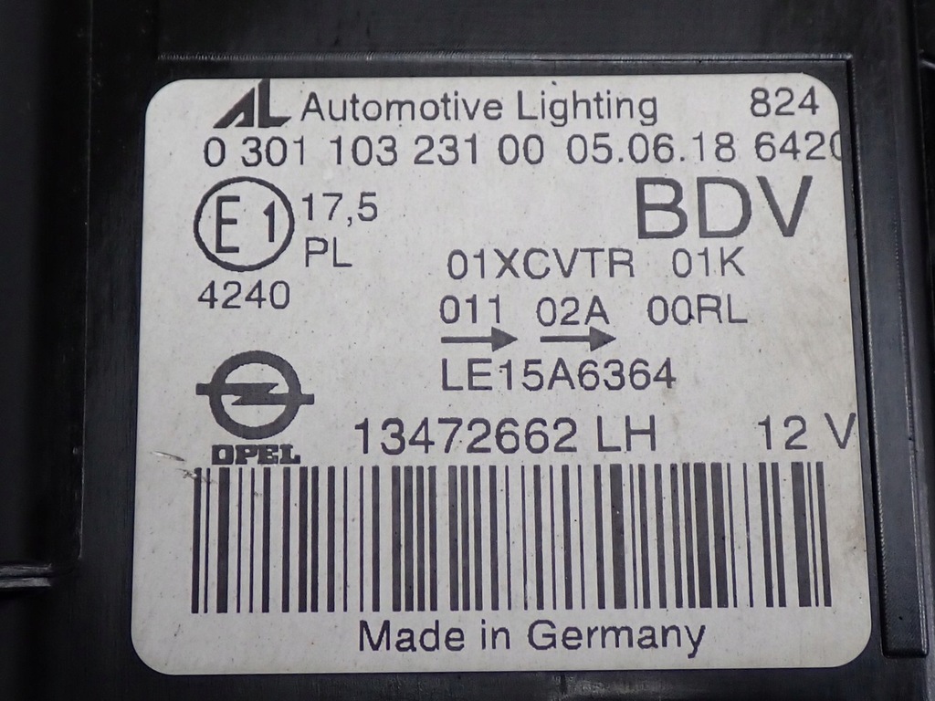 фото №14, Kompletny перед капот лампы бампер europa opel zafira c iii lift 18r