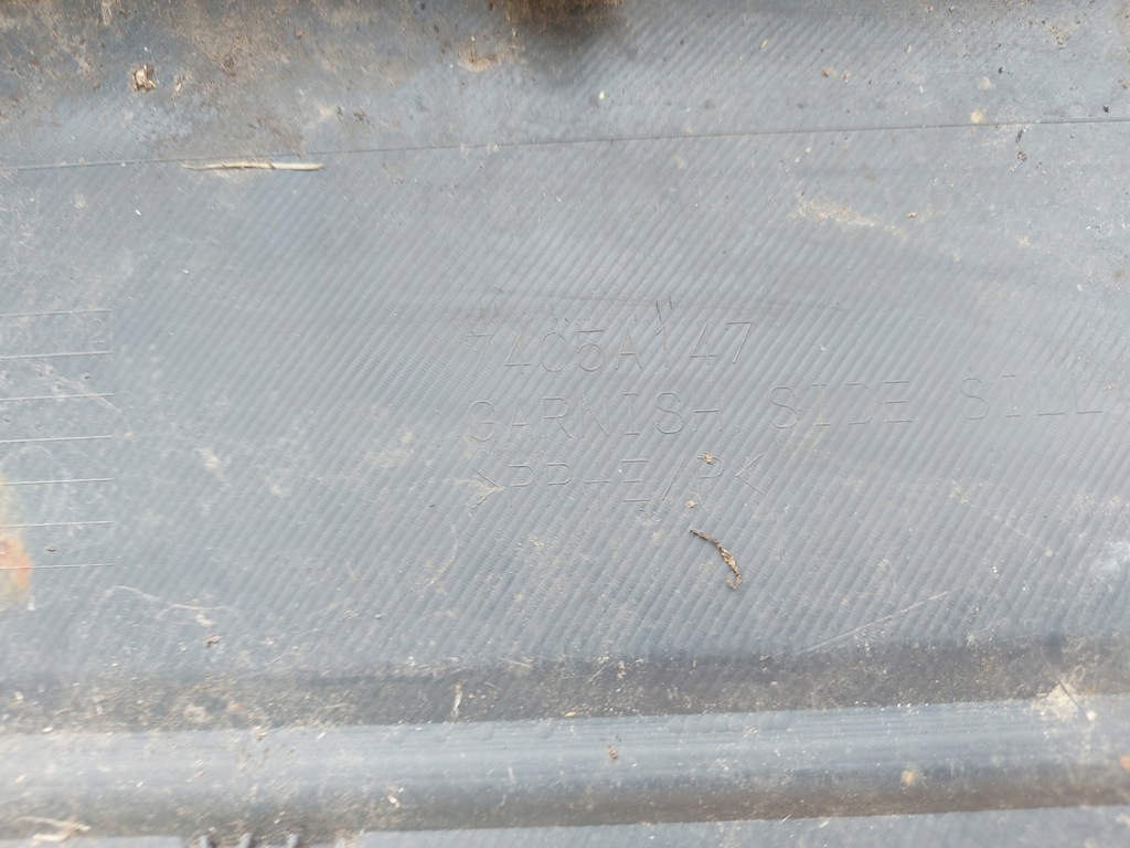 фото №8, Mitsubishi pajero 3d молдинг порог порог левый накладка