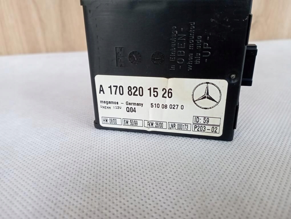 фото №3, Mercedes slk r170 lift модуль сигнализация a1708201526
