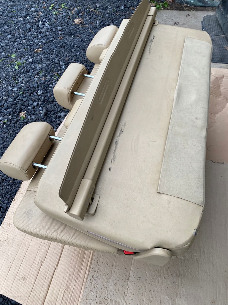 фото №5, Vw t5 t6 multivan сиденье заднее сиденье кровать раскладная задняя 3 ряд кожа beż шторка