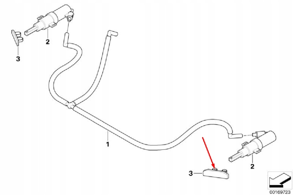 фото №6, Bmw 3 e90 ліва захист розпилювача фара 61678031307 8031307 2008