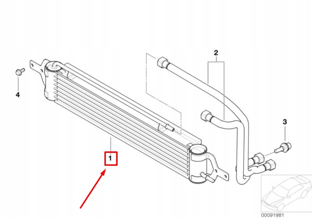 фото №5, Mini cabrio r52 радиатор масла 17221475586 оригинальная