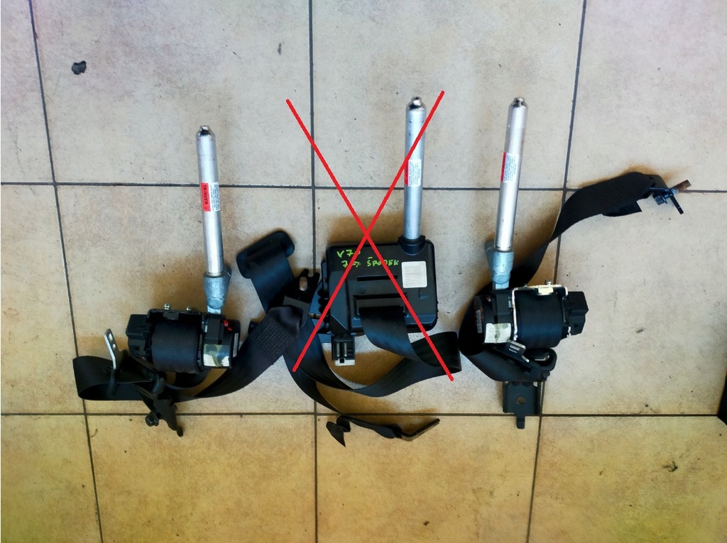 фото №1, Volvo v70 xc70 - pas ремни безопасности задние 07-