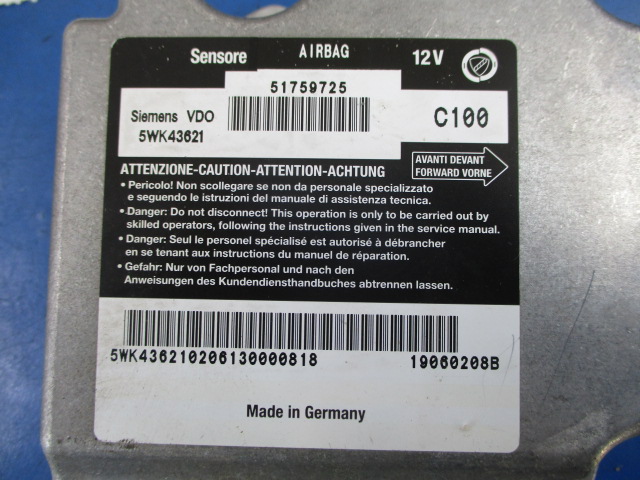 фото №4, Fiat multipla воздуховод подушки безопасности блок управления