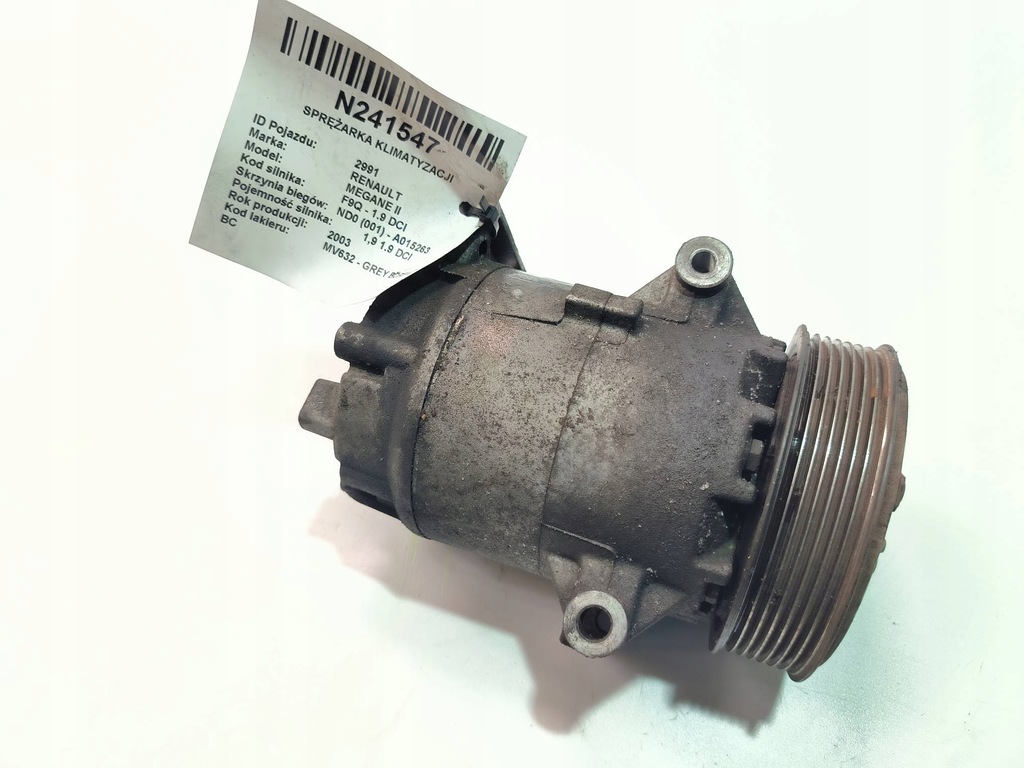 фото №1, Компрессор кондиционера 8200053264 renault megane ii