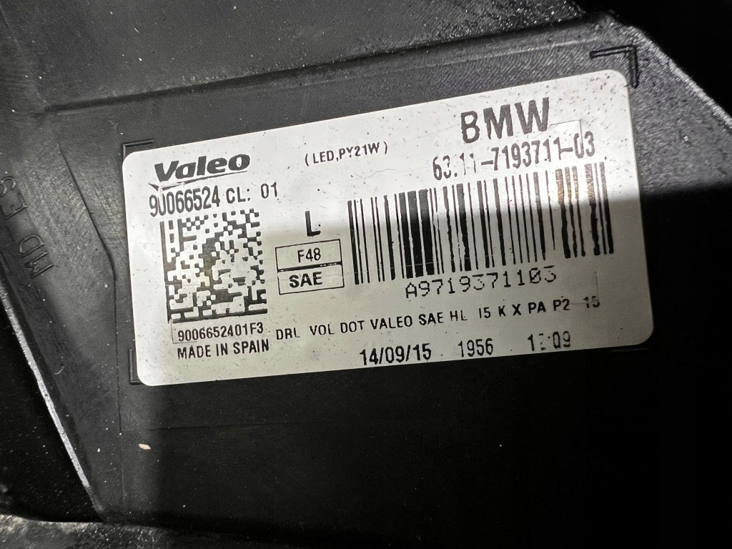 Bmw x1 f48 f49 лампа левый перед full led америка 7193711 с Разборки