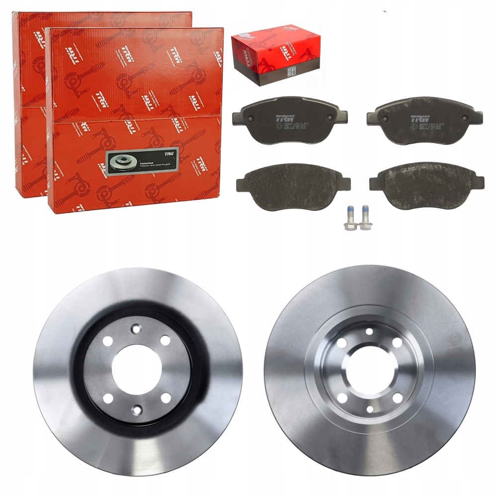 фото №1, Trw гальмівні диски+ гальмівні колодки перед citroen xsara n1 n2 n0