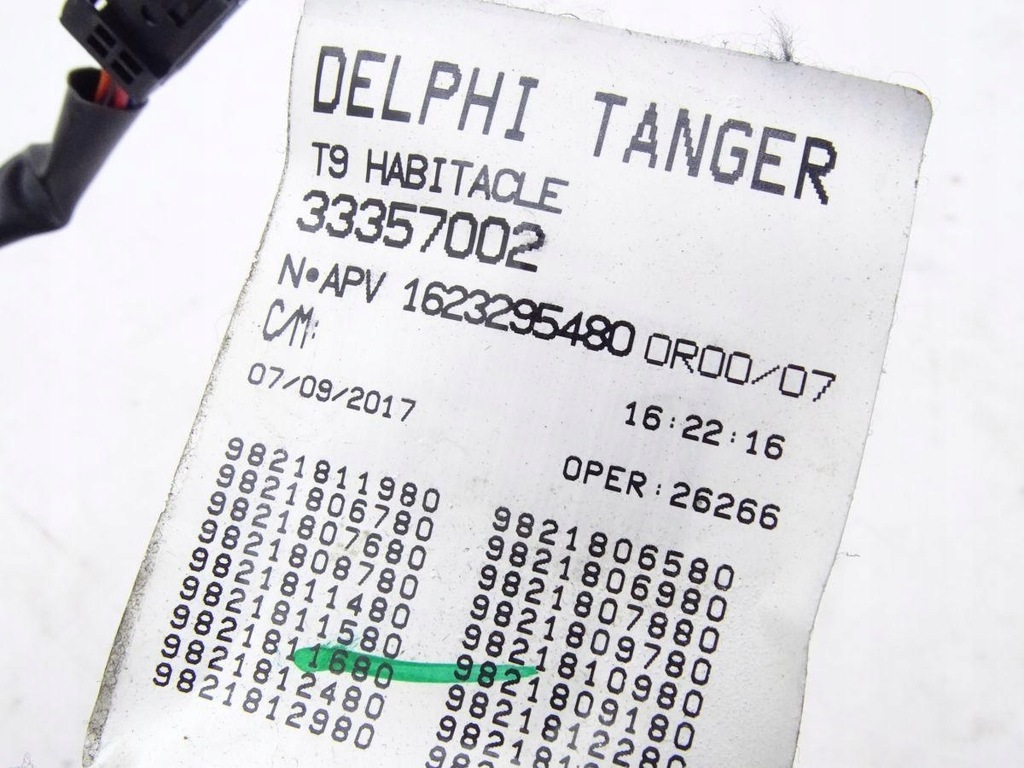 фото №6, Peugeot 308 ii t9 17-21 lift джгут електропроводка салону кабіни hb uk #981