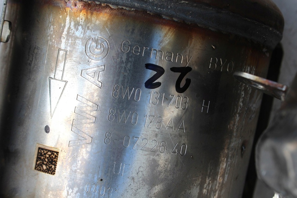 фото №7, Audi a4 a5 каталізатор 8w0254750g 8w0254750gx 8w0254750rx фільтр часток sta