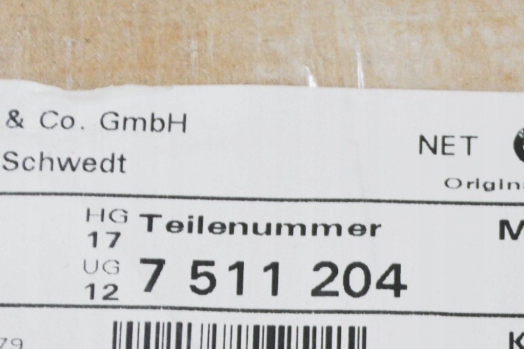 Bmw 3 e46 пабтрубок  расширительный радиатора воды 316ci бензин 7511204 оригинальный с Разборки