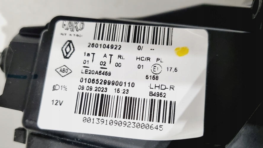 фото №5, Фара правый левый full led renault clio v pure vision europa