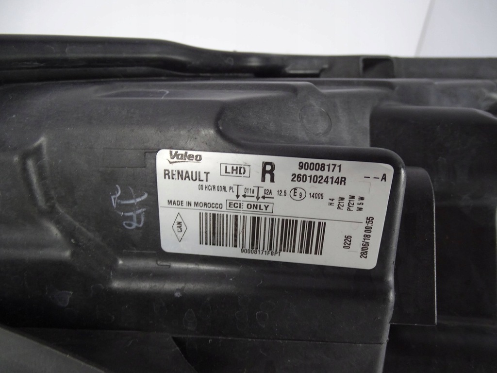 фото №7, Лампа перед передняя правая dacia dokker lodgy 12+ europa