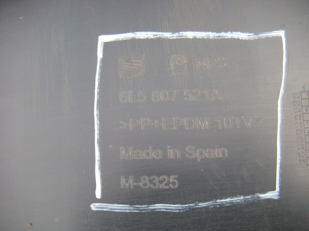 фото №11, Seat cordoba 2 ii спойлер бампер задня 6l5807521a