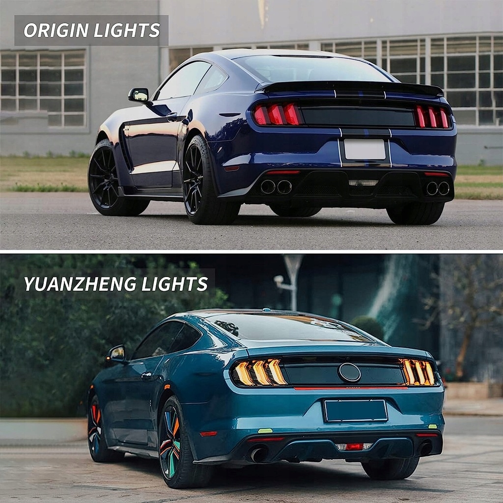 фото №9, Ford mustang 2015-2023 лампа лампи задні led vland тоновані europa