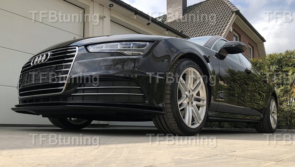 фото №6, Спойлер накладка бампера перед audi a7 4g 2014-2017 tfb тюнинг