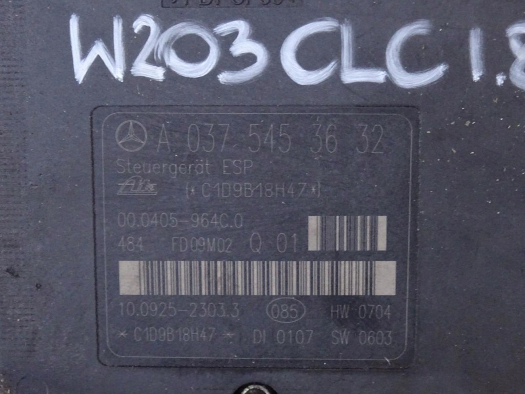 Mercedes cl203 clc 1.8 компресор насос abs a0375453632 a0064314812 Зі Шроту