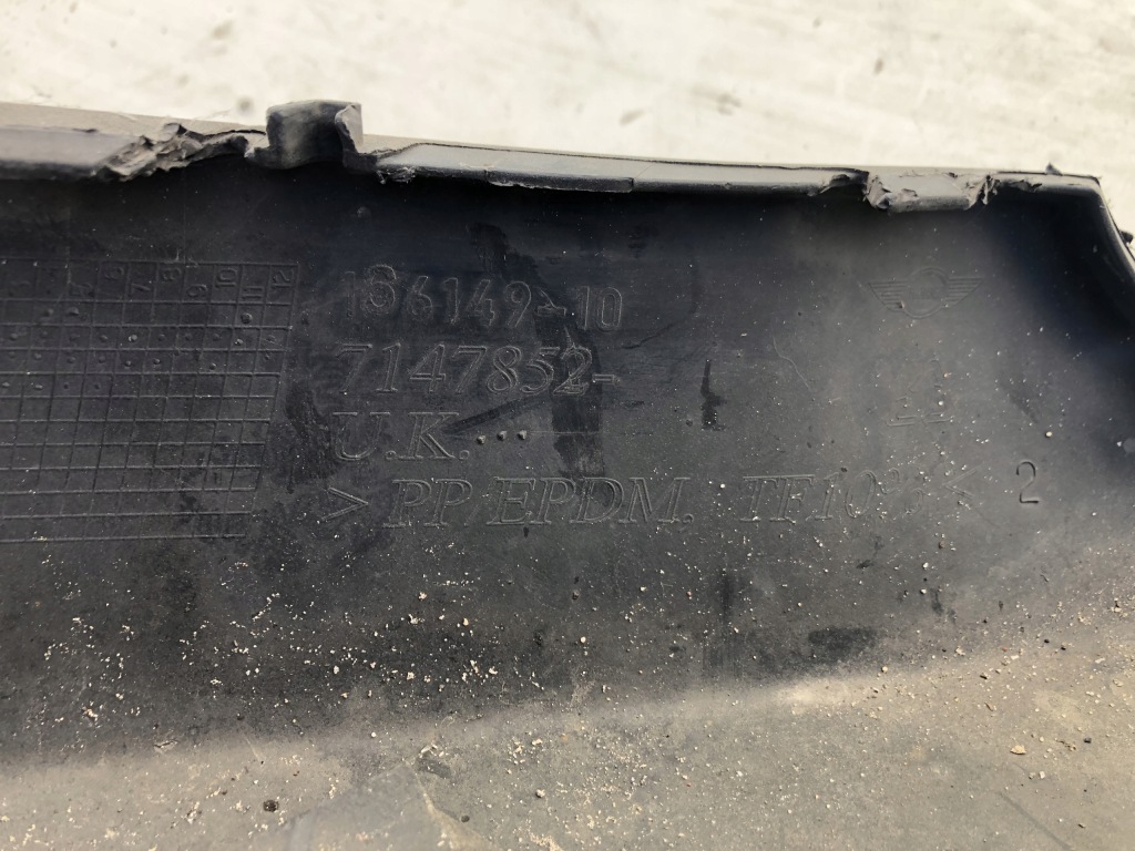 фото №9, Спойлер бампера dół перед mini cooper one r55 r56 166149-10 7147852