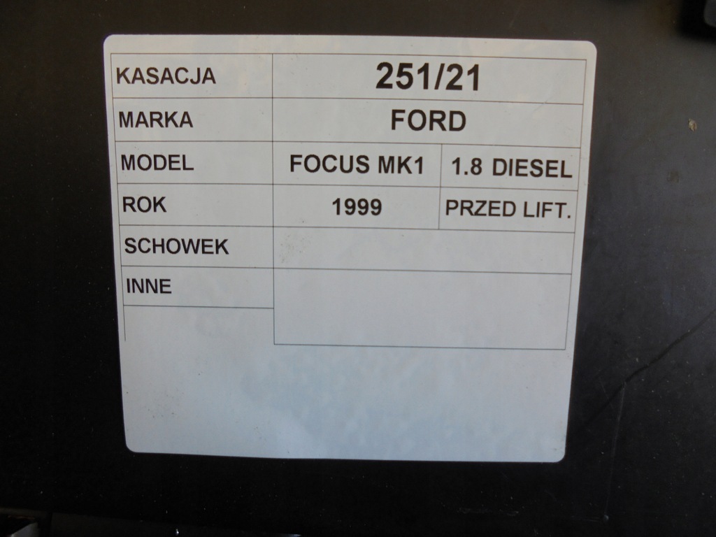 фото №4, Бардачок ford focus mk1