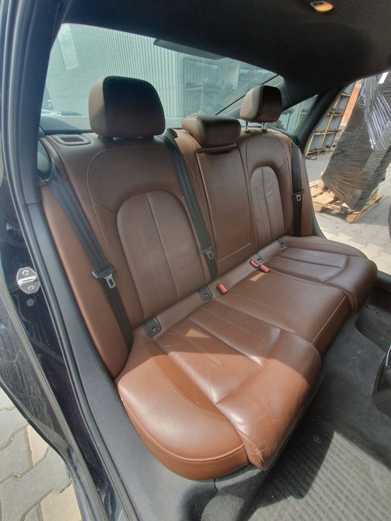 фото №8, Сиденья заднее сиденье обшивки салон полный комплект audi a6 c7 коричневая кожа