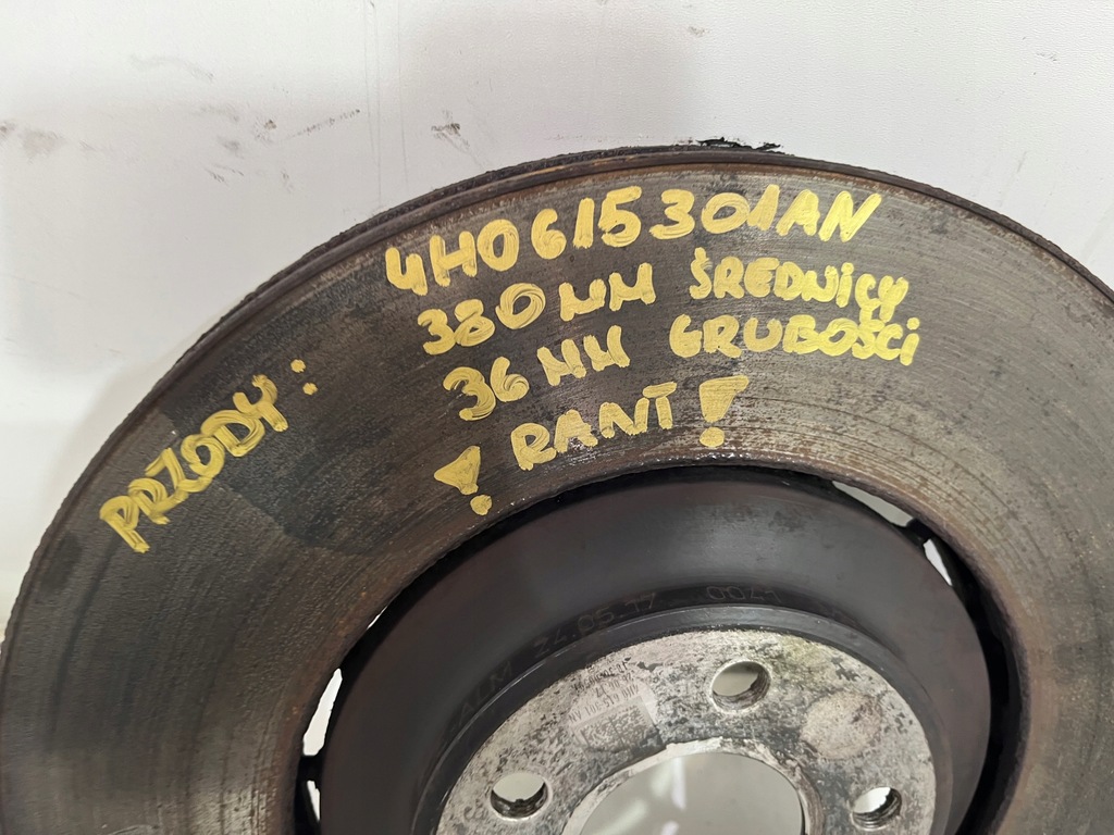 фото №16, Гальмівні диски супорти audi a8 d4 4.0 tfsi 380mm комплект !