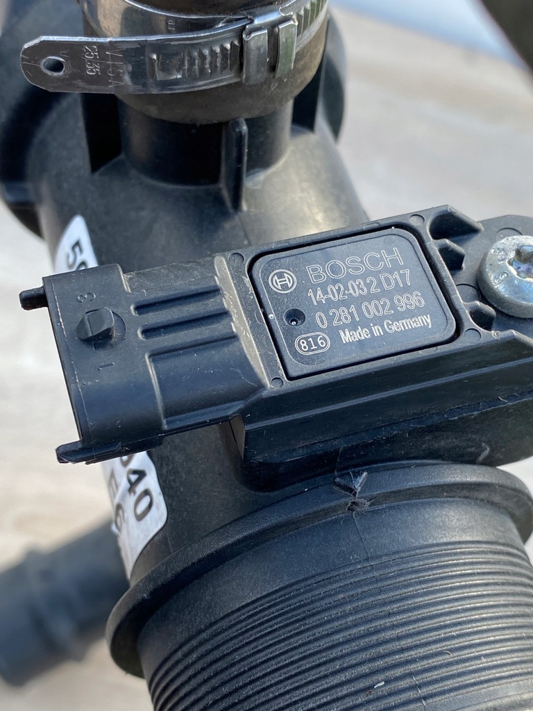 фото №10, Труба шланг повітря інтеркулер + датчик alfa romeo giulietta 1600303