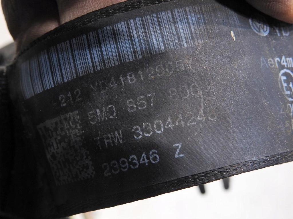 фото №5, Pas безопасности правый задняя vw golf v plus 5m0857806