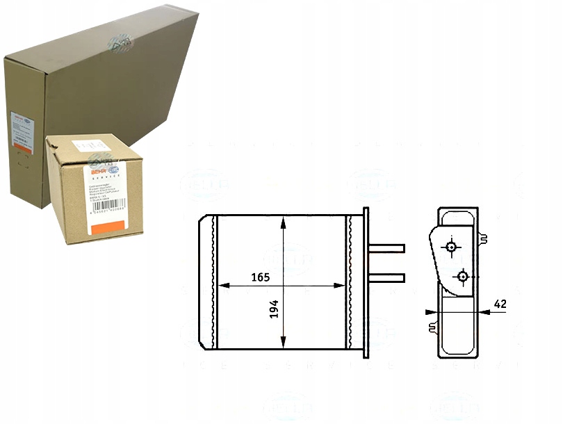 фото №1, Обігрівач fiat punto i behr hella