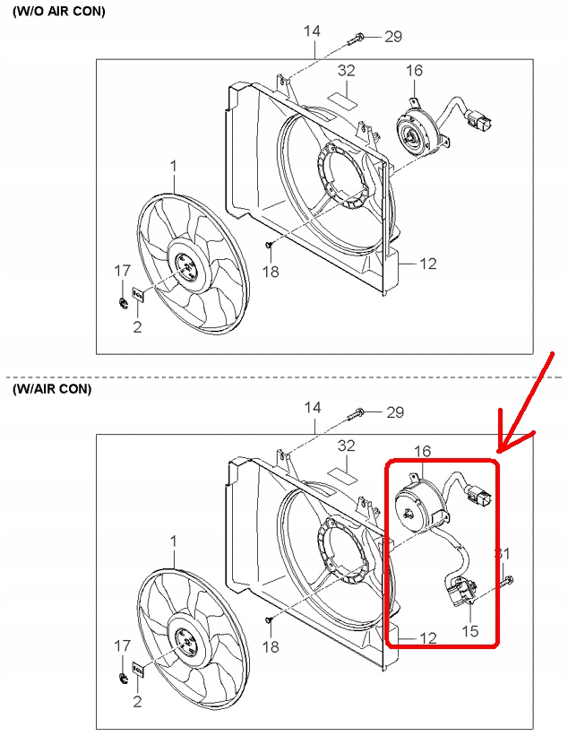фото №6, Двигатель вентилятора радиатора kia picanto 2004-2007