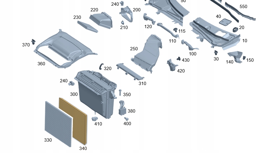 фото №1, Фильтр салонный mb eqs a2978350200