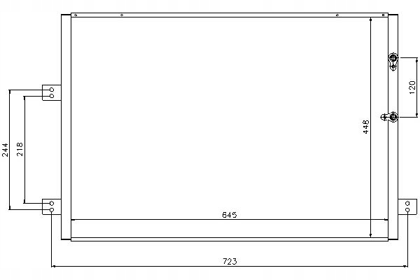 фото №1, Конденсатор кондиционера toyota hiace iv 2.4-2.7 08.