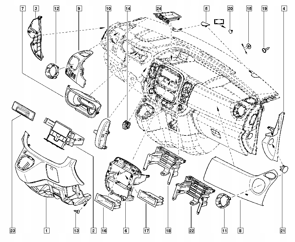 фото №6, Заглушка консоли master iii trafic iii 685609400r