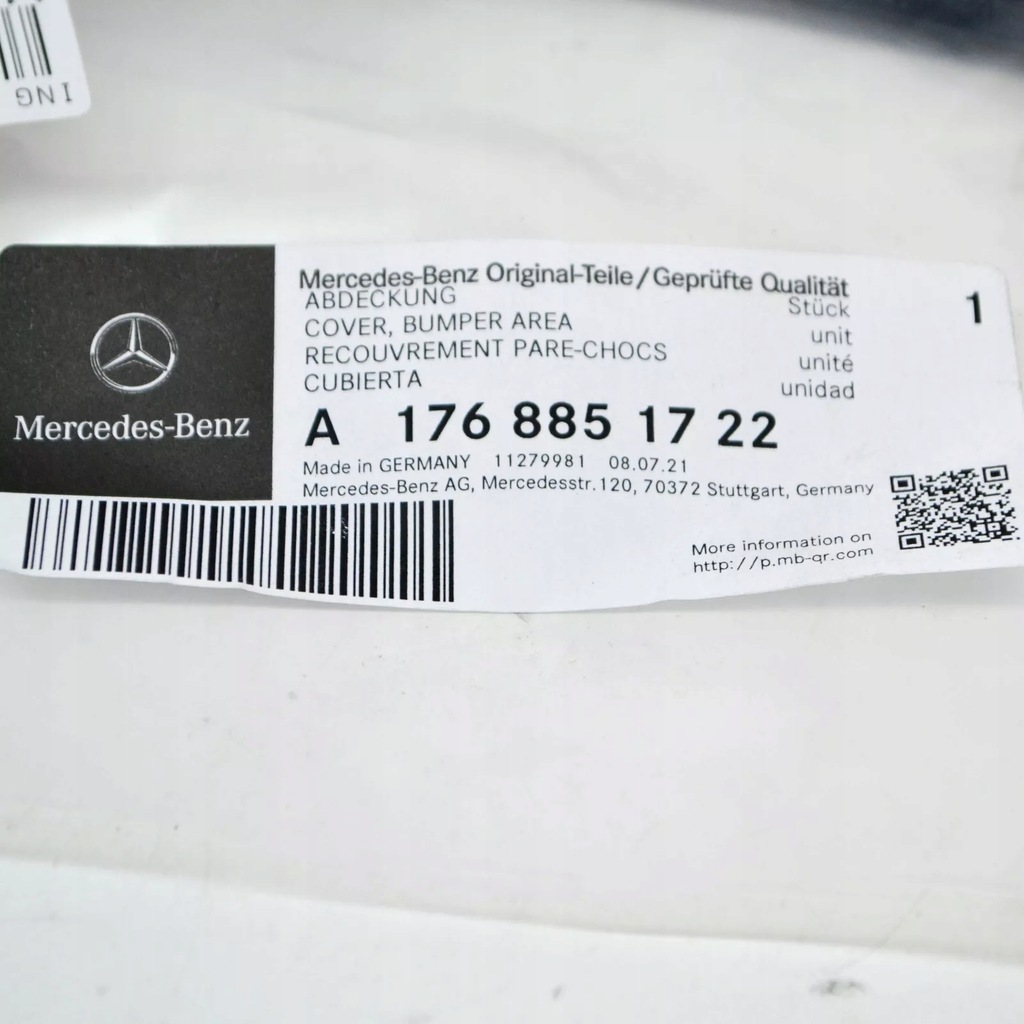 фото №7, Mercedes-benz klasa a w176 бампер передній лівий a1768851722 oem