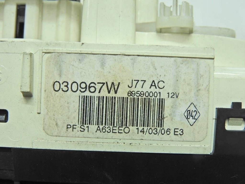 фото №9, Renault clio iii панель обдув кондиционера 030967w