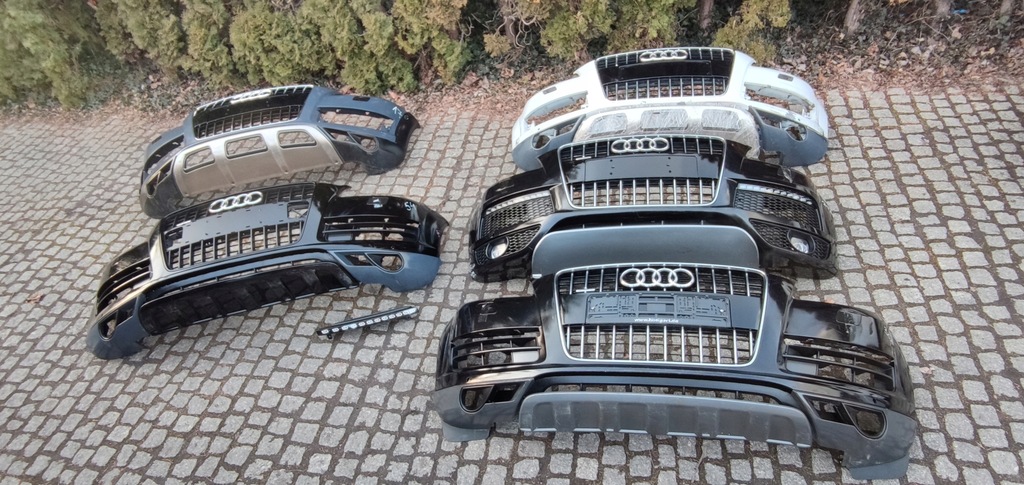 фото №1, Audi q7 4l0 lift перед бампер передній basis стандарт решітка радіатора