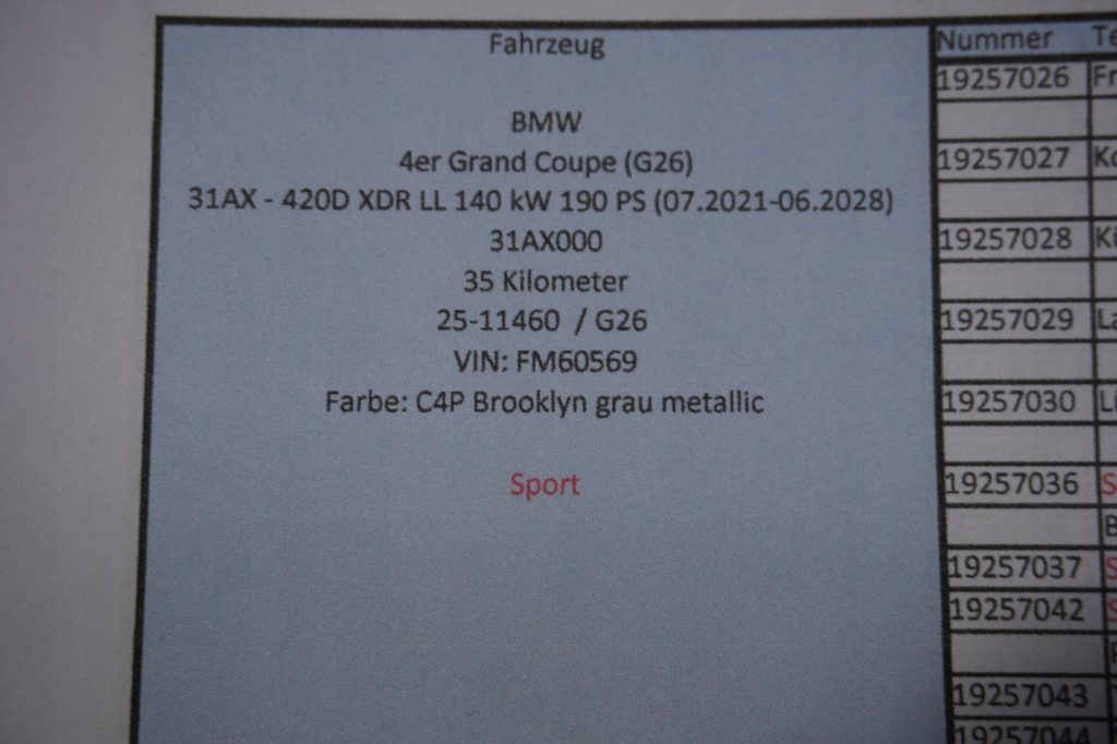 фото №11, Кришка багажника бампер лампи bmw i4 g26 m-pakiet c4p 35km.