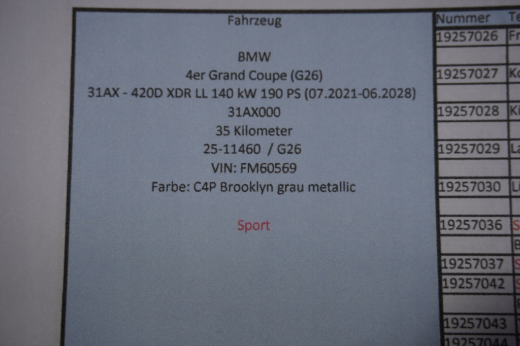 фото №5, Дверь перед задняя bmw i4 g26 c4p 35km.