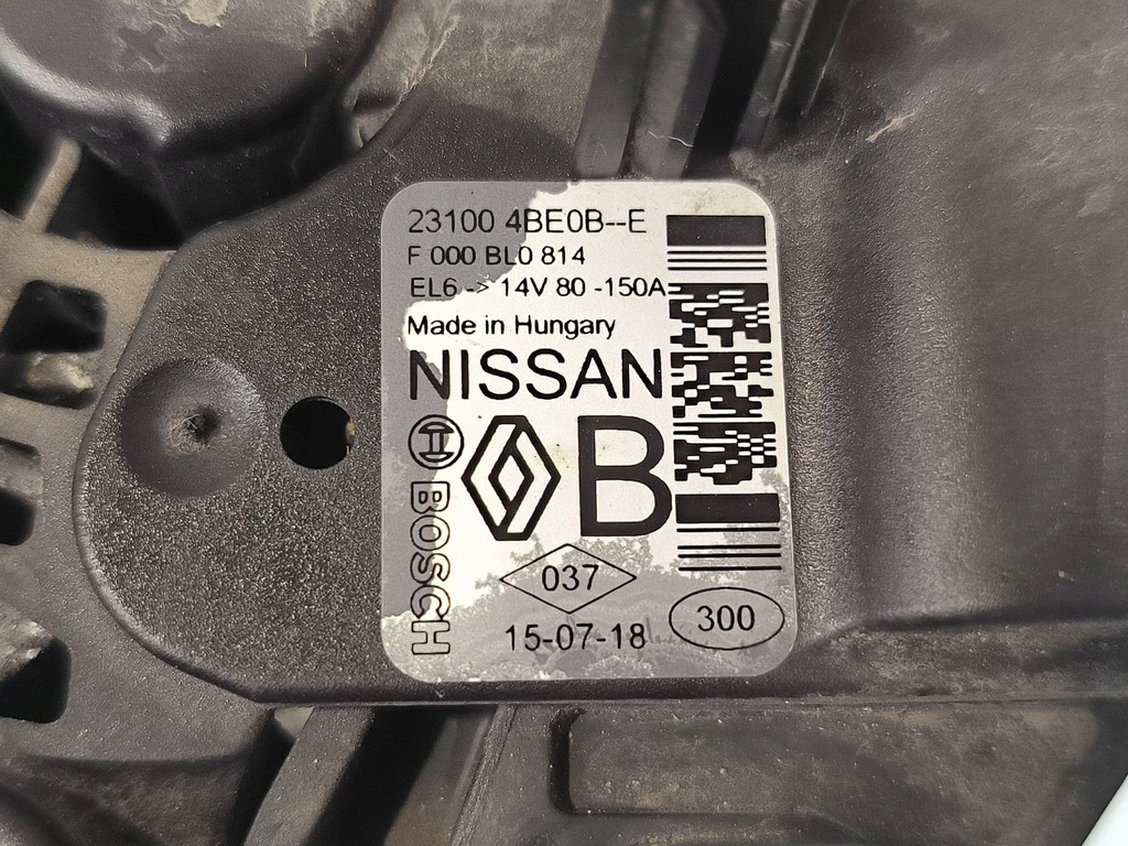 фото №5, Генератор 231004be0b renault kadjar i