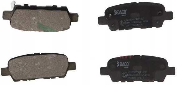 фото №1, Тормозные колодки тормозные задняя nissan quest 03-