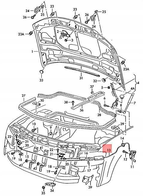 фото №10, Шланг блокировка крышки vag audi a8 s8 quattro 2003 2010 оригинальный