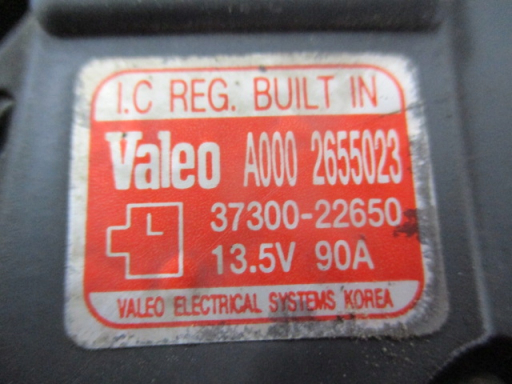 фото №5, Hyundai accent ii 1.5 генератор 37300-22650 valeo 90a перевірений