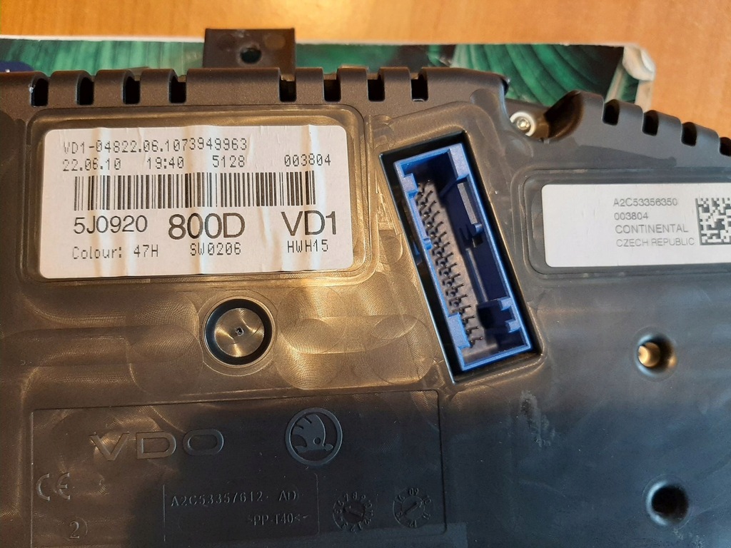 фото №6, Лічильник skoda fabia ii 1,6tdi 5j0920800d europa