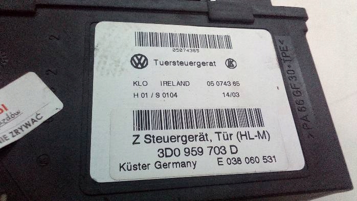 фото №6, Моторчик скло лівий задня vw phaeton 3d0959703d